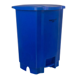 Irmãos Brant - LIXEIRA 100LT AZUL C/PEDAL PERFECT REFORCADA
