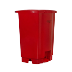 Irmãos Brant - LIXEIRA 100LT VERMELHA C/PEDAL PERFECT REFORCADA