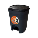 Irmãos Brant - LIXEIRA 15LT C/PEDAL RETANGULAR PRETA ANTARES