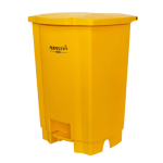 Irmãos Brant - LIXEIRA 50LT AMARELA C/PEDAL PERFECT REFORCADA