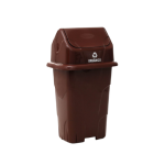 Irmãos Brant - LIXEIRA 50LT BASCULANTE MARROM CAJOVIL