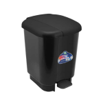 Irmãos Brant - LIXEIRA C/PEDAL 21LT QUADRADA PRETA ARQPLAST