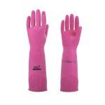 Irmãos Brant - LUVA LATEX RANHURADA CANO LONGO M (8) COR ROSA CA 36.368 VOLK