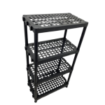 Irmãos Brant - ESTANTE MODULAR REFORÇADA SUPER C/5 PRATELEIRAS PRETA ANTARES