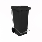 Irmãos Brant - CONTEINER 120L C/PEDAL PRETO BRALIMPIA