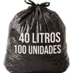 Irmãos Brant - SACO LIXO 40LT 50X55 PRETO C/100 LUBRI