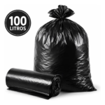 Irmãos Brant - SACO LIXO 100LT 75X85X04 PRETO C/100 LUBRI